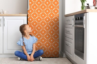 Kühlschrank aufkleber Orangefarbene blumen