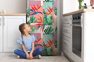 Kühlschrank aufkleber Tropenmosaik