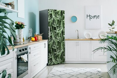 Kühlschrank aufkleber Dunkle blätter