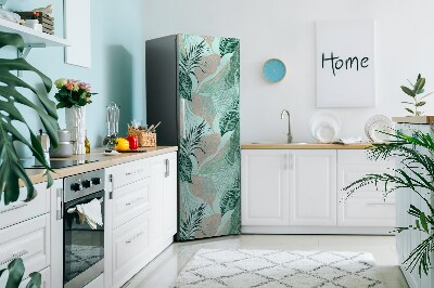 Magnetischer kühlschrank-aufkleber Tropenblätter