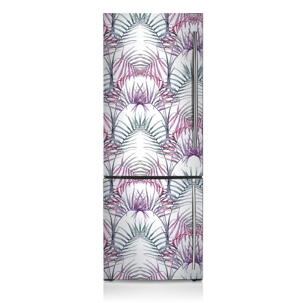 Magnet auf kühlschrank folie dekoration Rosa blätter
