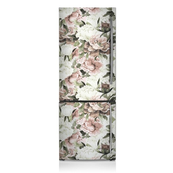 Magnet auf kühlschrank folie dekoration Verschiedene blumensträuße