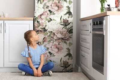 Magnet auf kühlschrank folie dekoration Verschiedene blumensträuße