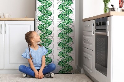 Magnet auf kühlschrank folie dekoration Geometrische linien