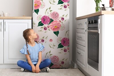 Kühlschrank matte Pinke blumen