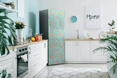 Kühlschrank aufkleber Pastellsträuße
