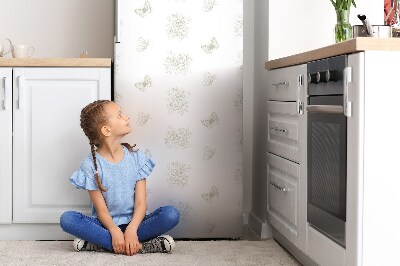 Kühlschrank aufkleber Schmetterlinge und blumen