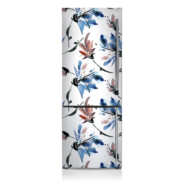 Kühlschrank aufkleber Aquarellblüten