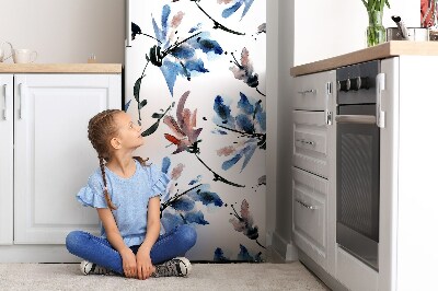 Kühlschrank aufkleber Aquarellblüten