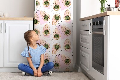 Kühlschrank aufkleber Kaktustextur