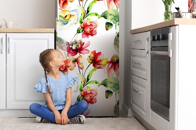 Kühlschrank aufkleber Wilde blumen