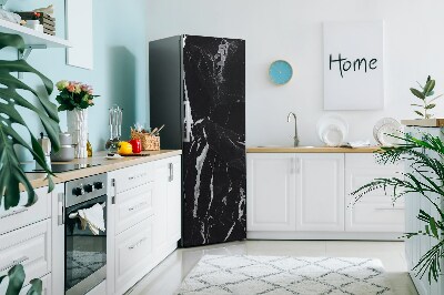 Kühlschrank aufkleber Schwarzer marmor