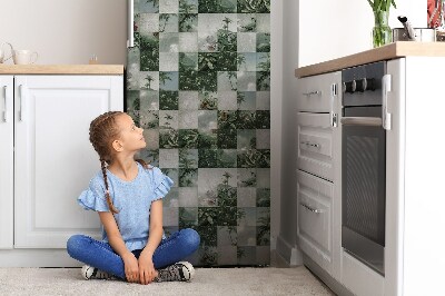 Kühlschrank aufkleber Tropischer patchwork