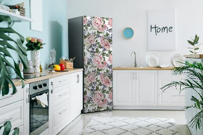 Magnetischer kühlschrank-aufkleber Rosiger aquarell