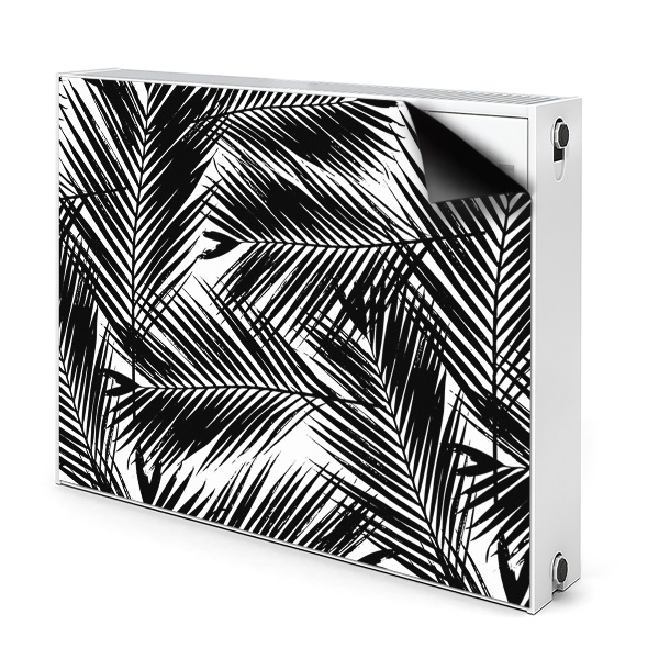 Magnet Heizkörperverkleidung Schwarze palmenblätter