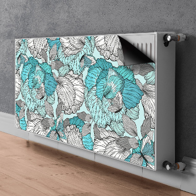 Heizkörperverkleidung magnet Doodle blumen