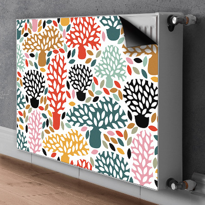 Heizkörperverkleidung magnetisch Doodle bäume