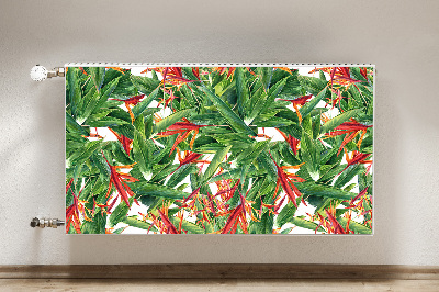 Heizkörperverkleidung magnetisch Exotische blüten