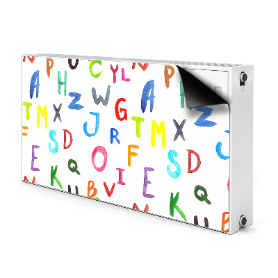 Heizkörperverkleidung magnet Bunte buchstaben