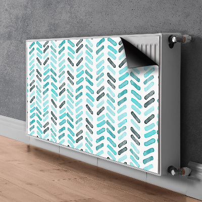 Magnet Heizkörperverkleidung Fischgrät-aquarell