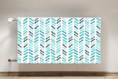 Magnet Heizkörperverkleidung Fischgrät-aquarell