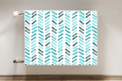Magnet Heizkörperverkleidung Fischgrät-aquarell