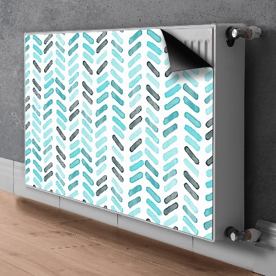Magnet Heizkörperverkleidung Fischgrät-aquarell