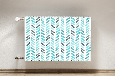 Magnet Heizkörperverkleidung Fischgrät-aquarell