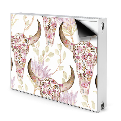 Magnet Heizkörperverkleidung Blumenschädel