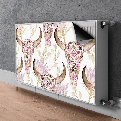 Magnet Heizkörperverkleidung Blumenschädel