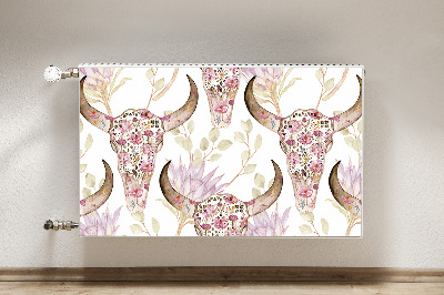 Magnet Heizkörperverkleidung Blumenschädel