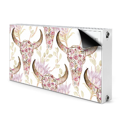 Magnet Heizkörperverkleidung Blumenschädel