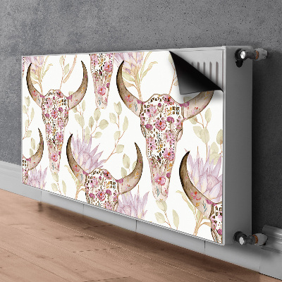 Magnet Heizkörperverkleidung Blumenschädel