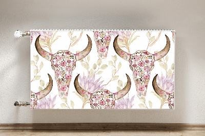 Magnet Heizkörperverkleidung Blumenschädel