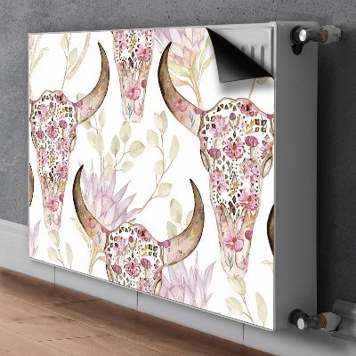 Magnet Heizkörperverkleidung Blumenschädel