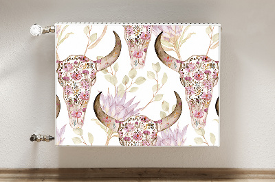 Magnet Heizkörperverkleidung Blumenschädel