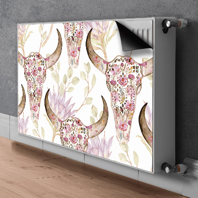 Magnet Heizkörperverkleidung Blumenschädel