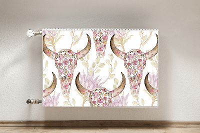 Magnet Heizkörperverkleidung Blumenschädel