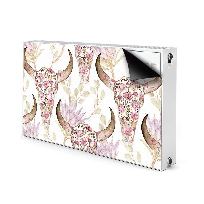 Magnet Heizkörperverkleidung Blumenschädel