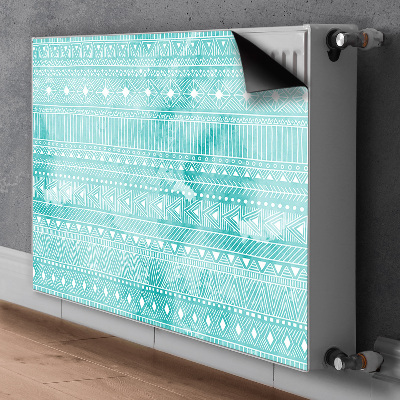 Heizkörperverkleidung magnetisch Geometrische türkis