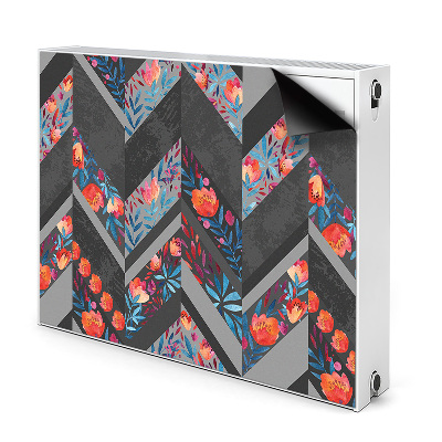 Heizkörperverkleidung magnet Blumen mit fischgräten