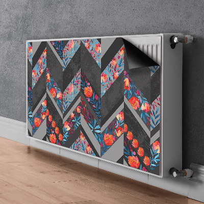 Heizkörperverkleidung magnet Blumen mit fischgräten