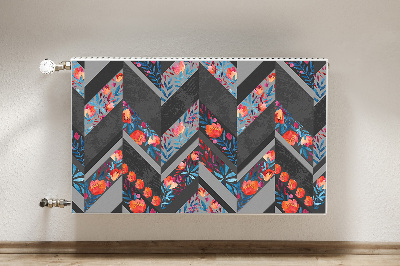 Heizkörperverkleidung magnet Blumen mit fischgräten