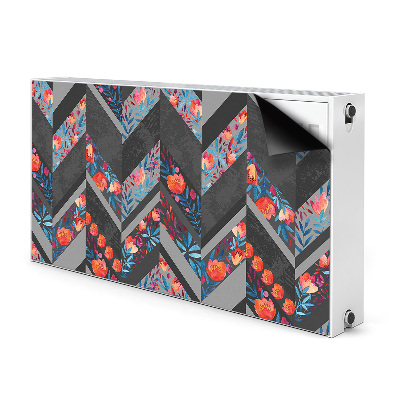 Heizkörperverkleidung magnet Blumen mit fischgräten