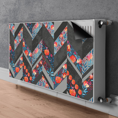 Heizkörperverkleidung magnet Blumen mit fischgräten