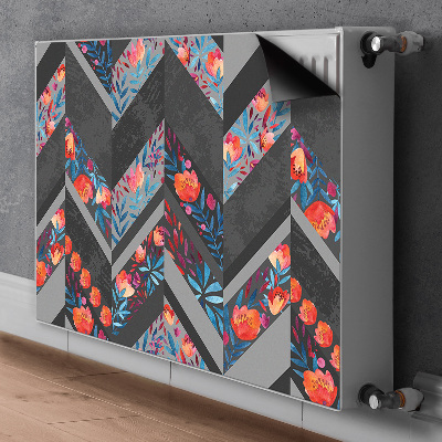 Heizkörperverkleidung magnet Blumen mit fischgräten