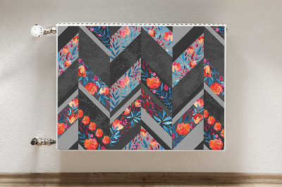Heizkörperverkleidung magnet Blumen mit fischgräten