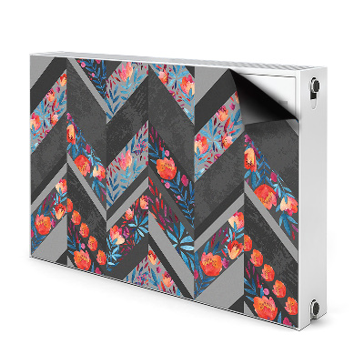 Heizkörperverkleidung magnet Blumen mit fischgräten