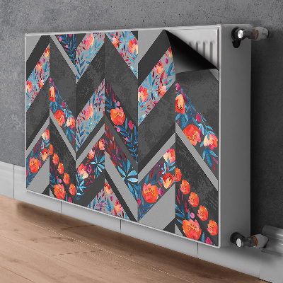 Heizkörperverkleidung magnet Blumen mit fischgräten