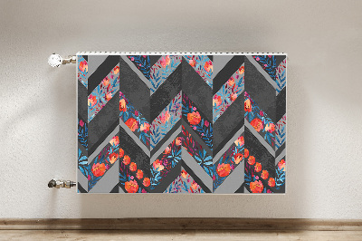 Heizkörperverkleidung magnet Blumen mit fischgräten